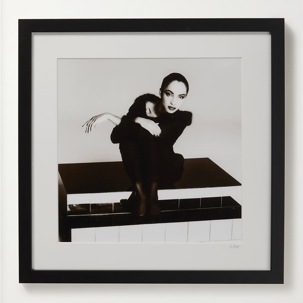 Limited Addition - SADE - SONIC Editions Black and White Framed Art Print